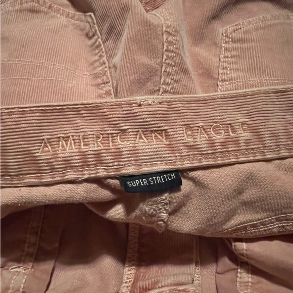 American Eagle Pink Corduroy Mom Jean High Rise Dusty Pink 12 / 31 - Picture 9 of 11